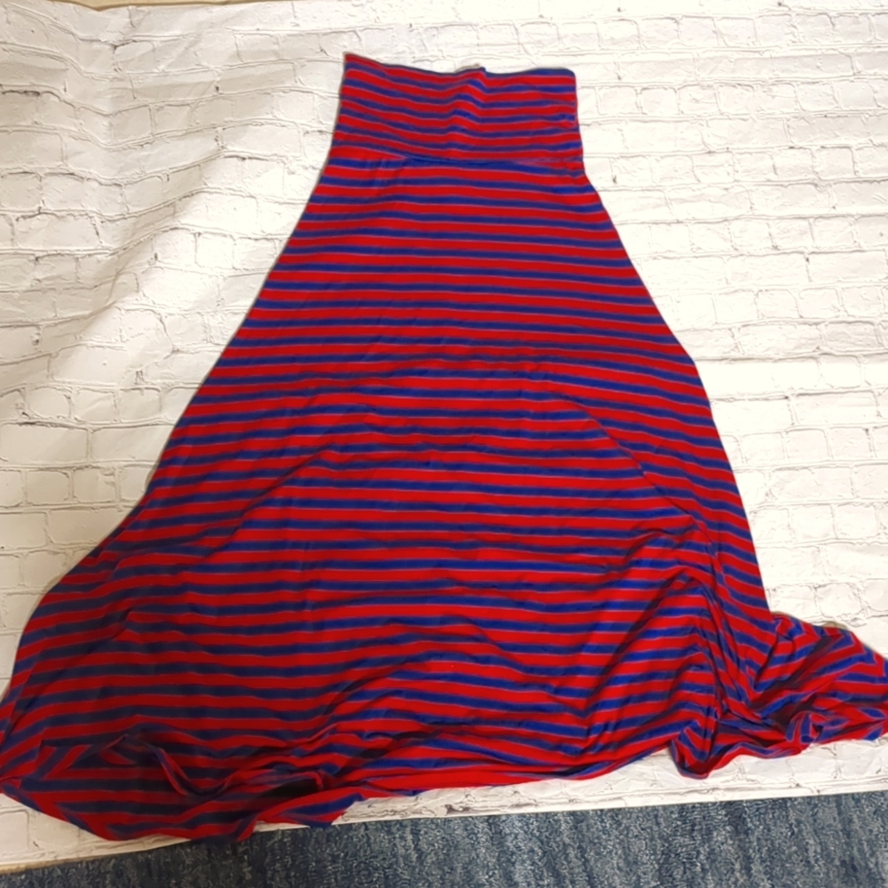 LuLaRoe Fourth of July Striped Maxi Skirt, XS, NWOT